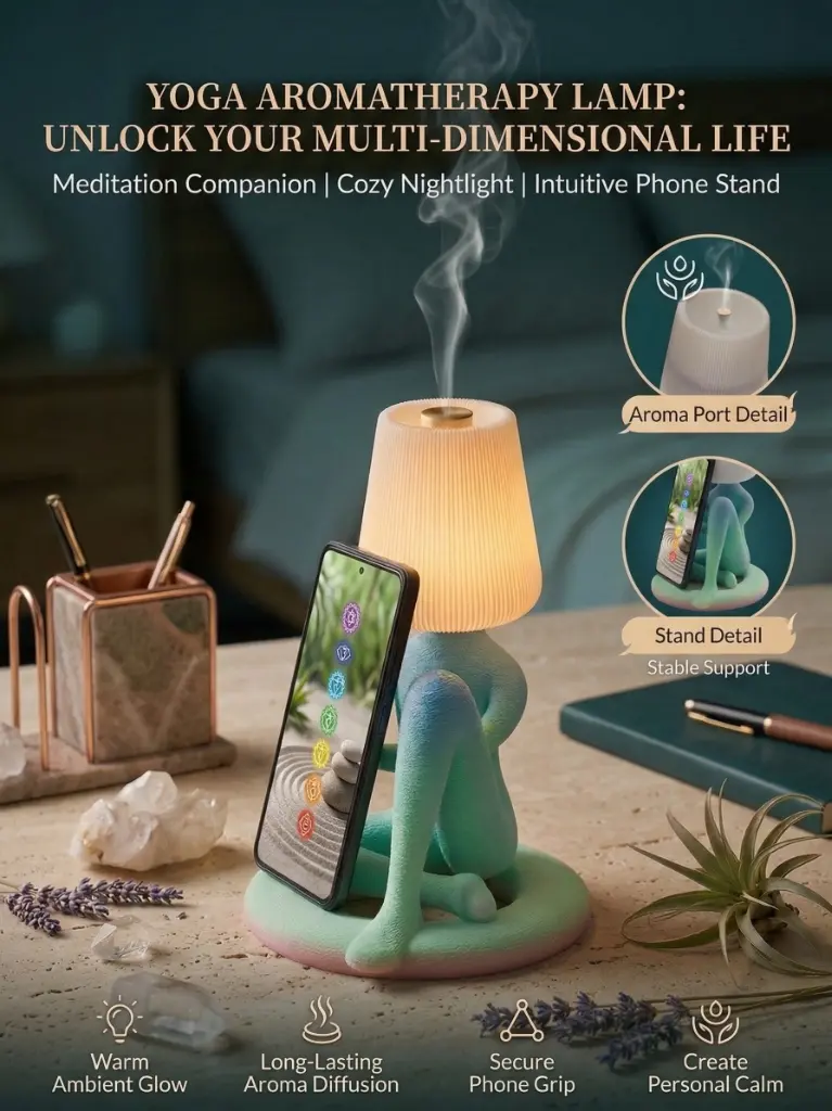 Carbon-Based 瑜伽悦动灯 Yoga Zen Lamp — 冥想香薰手机支架三合一
